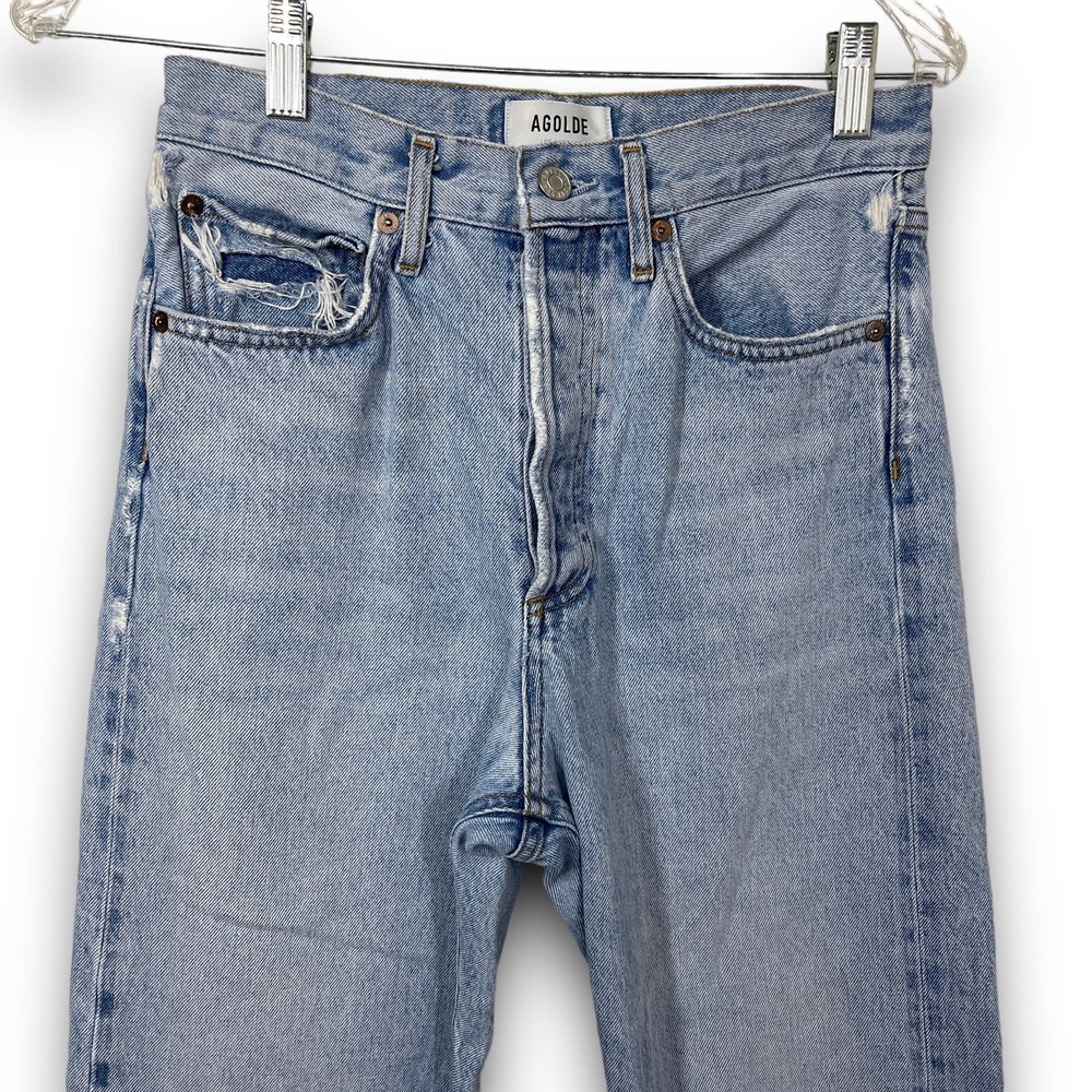 Agolde 90's Mid Rise Straight in Snapshot Size 24 - Picture 4 of 11